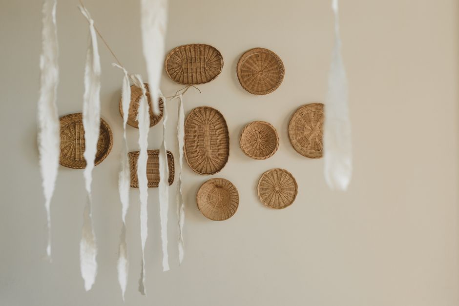 removable wall decor and string lights in a rental-friendly apartment